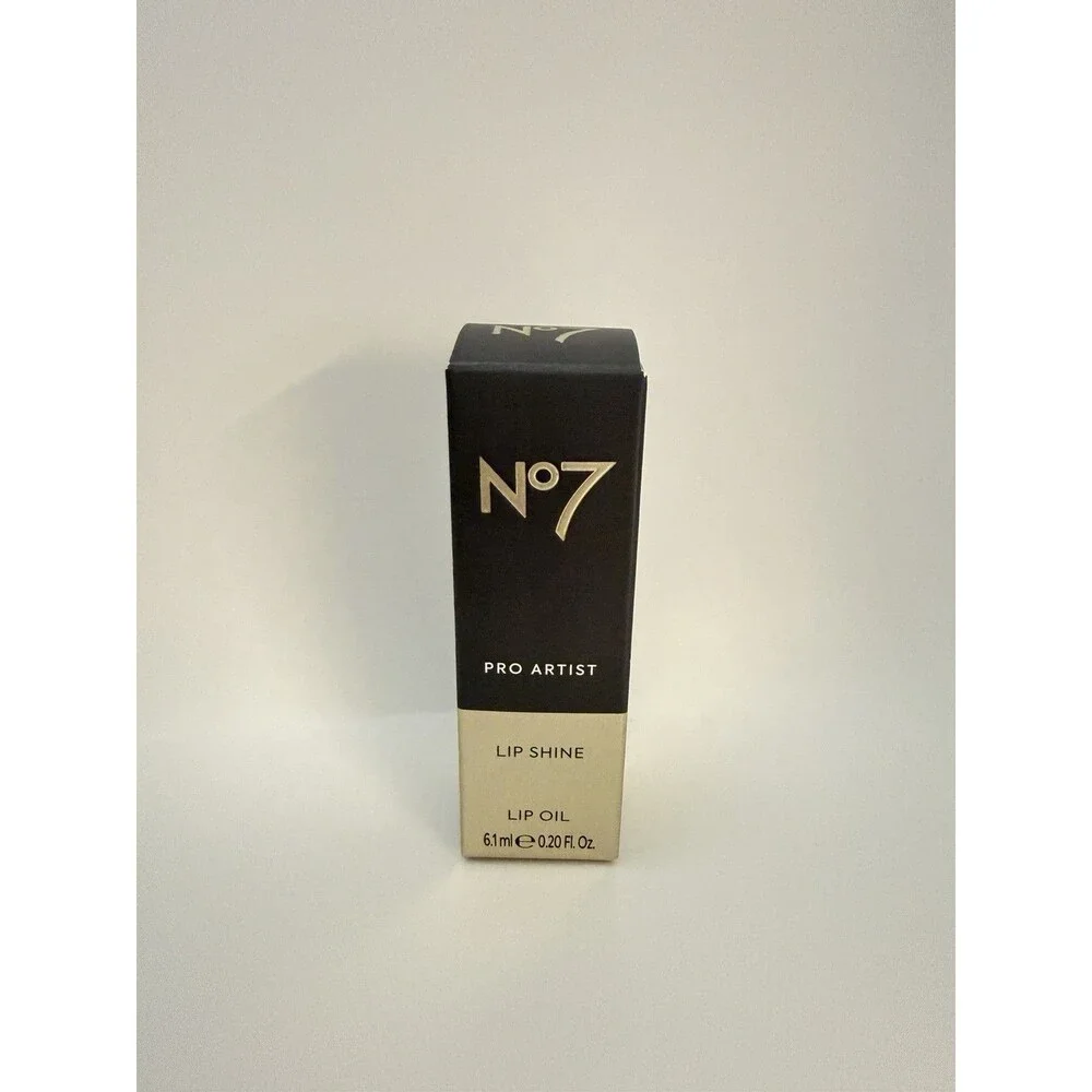 No7 Lip Shine Lip Oil Peach Glaze 6.1ml NEW Glossy Peach Lip Color